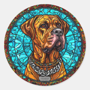 Cool Purebred Dog Classic Round Sticker