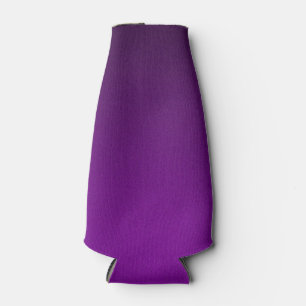 Cool Purple-Black Grainy Vignette Bottle Cooler