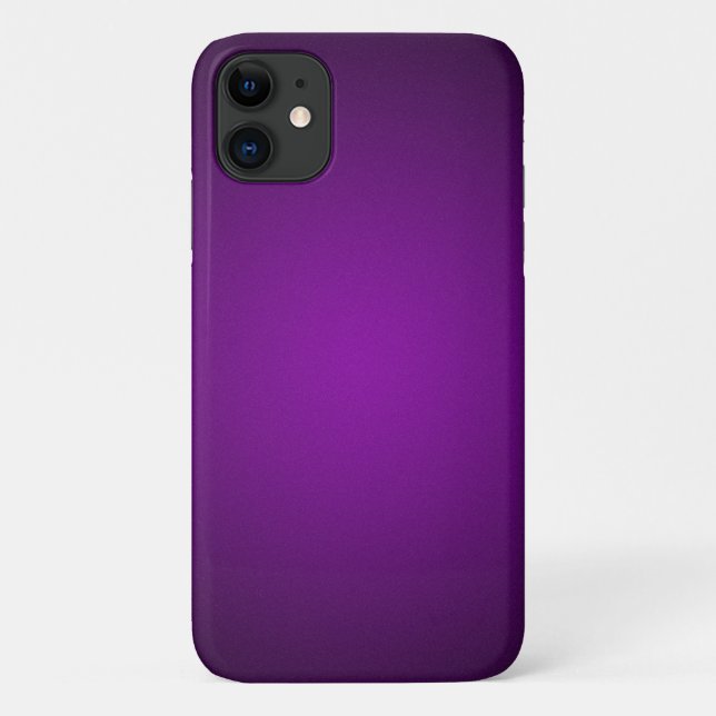 Cool Purple-Black Grainy Vignette Case-Mate iPhone Case (Back)