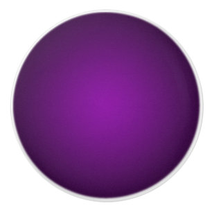 Cool Purple-Black Grainy Vignette Ceramic Knob