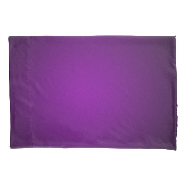 Cool Purple-Black Grainy Vignette Pillowcase (Front)