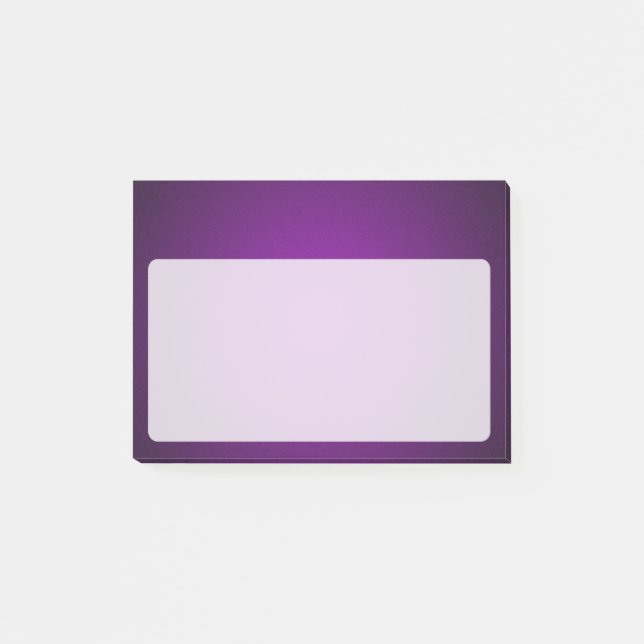 Cool Purple-Black Grainy Vignette Post-it Notes (Front)