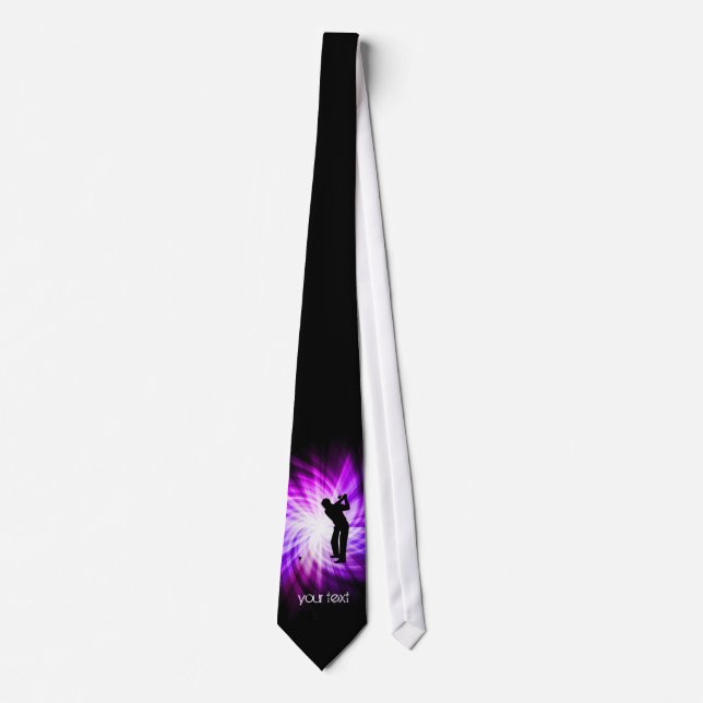 Cool Purple Golf Tie (Front)