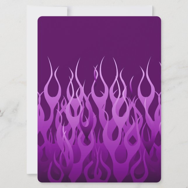 Cool Purple Racing Flames Design (Front)
