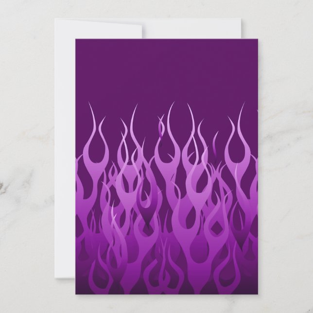 Cool Purple Racing Flames Design (Front)