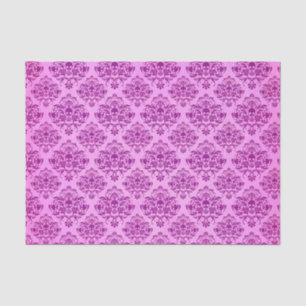 Cool Purple Skull Damask Wallpaper Pattern Tissue Paper
