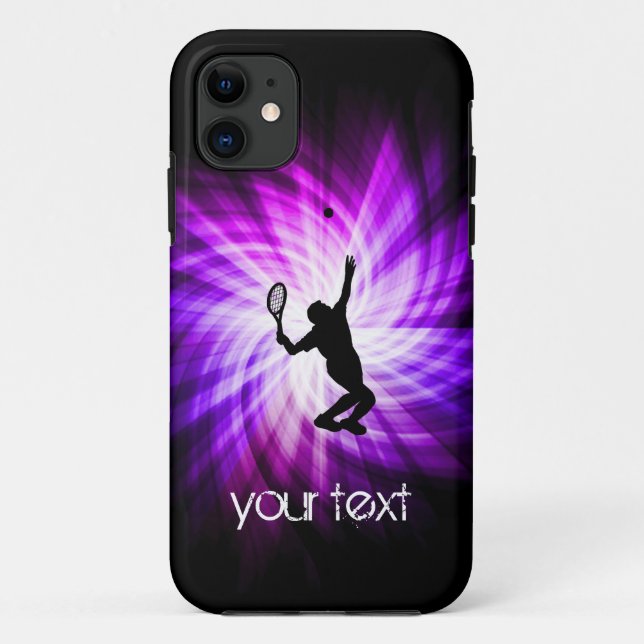 Cool Purple Tennis Case-Mate iPhone Case (Back)