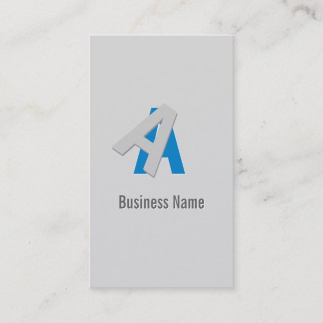 Cool Puzzle Text Interpreter Business Card (Front)