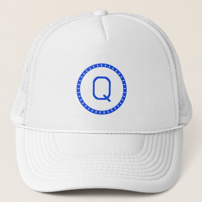Cool Qash Cryptocurrency Coin Sign Trucker Hat (Front)