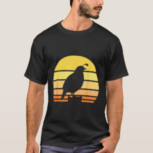 Cool Quail Art Men Women Bird Hunter Quail Upland T-Shirt
