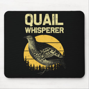 Cool Quail Whisperer For Men Women Upland Hunting  Mouse Mat