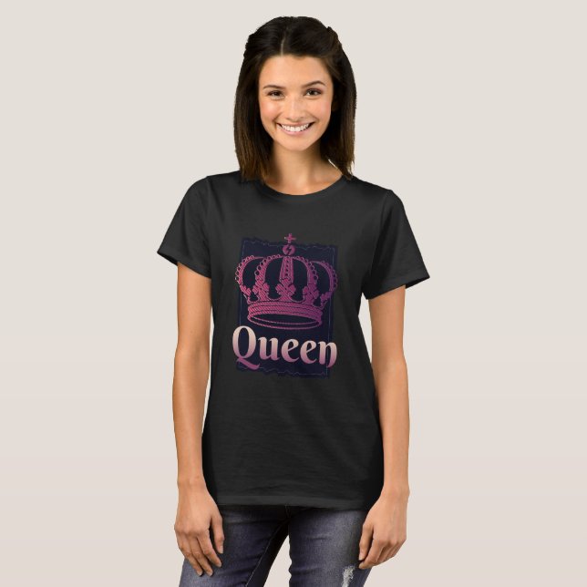COOL QUEEN AND KING CROWN T-Shirt (Front Full)