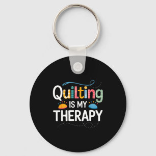 Cool Quilting Art For Men Women Sewing Quilt Lover Key Ring