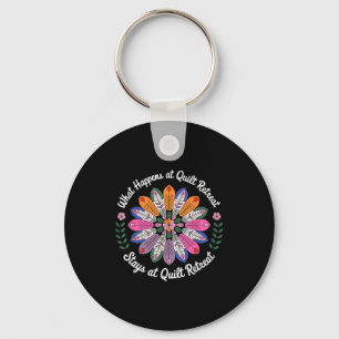 Cool Quilting Art For Men Women Sewing Quilt Lover Key Ring