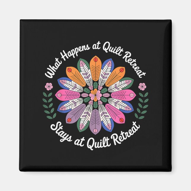 Cool Quilting Art For Men Women Sewing Quilt Lover Magnet (Front)