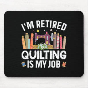 Cool Quilting Art For Women Mum Grandma Stitch Sew Mouse Mat