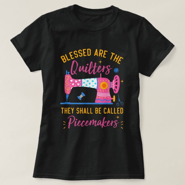 Cool Quilting Design For Women Grandma Quilt Sewin T-Shirt (Design Front)