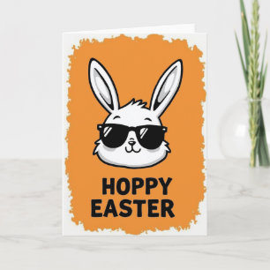 Cool Rabbit Geometric Card