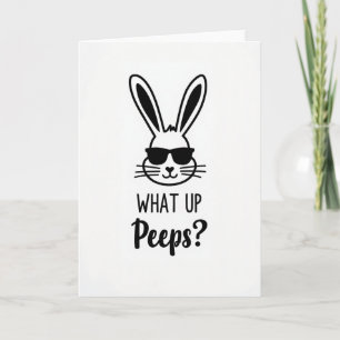 Cool Rabbit Hello Friend Card