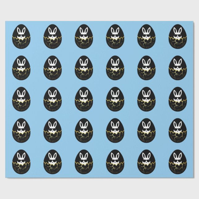 Cool Rabbit Sunglasses Funny Bunny Quote “Cracked  Wrapping Paper (Flat)
