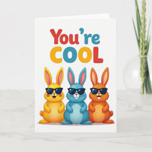 Cool Rabbits Fun Time Card