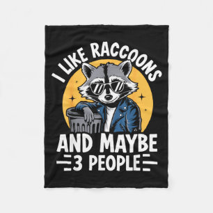 Cool Raccoon Tee For Men Women Kids Racoon Raccoon Fleece Blanket