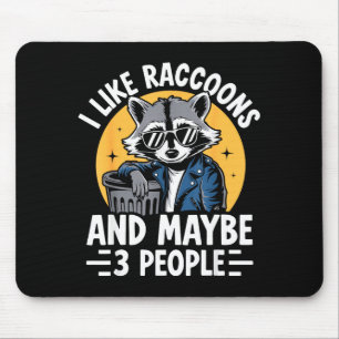 Cool Raccoon Tee For Men Women Kids Racoon Raccoon Mouse Mat