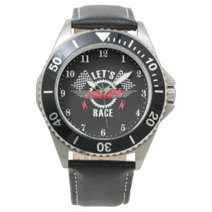 Cool racing car men watch