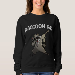 Cool Racoon For Dad Papa Trash Panda Animal Lover Sweatshirt