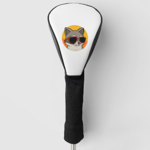 Cool Racoon with sunglasses   Golf Head Cover