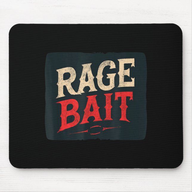 Cool Rage Bait Look Mouse Mat (Front)