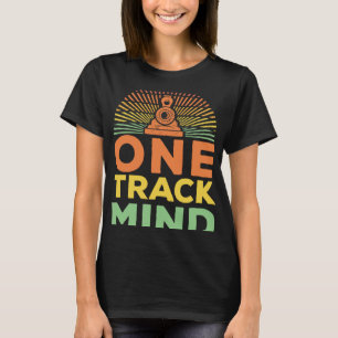 Cool Railway One Track Mind Vintage Artwork Truck T-Shirt