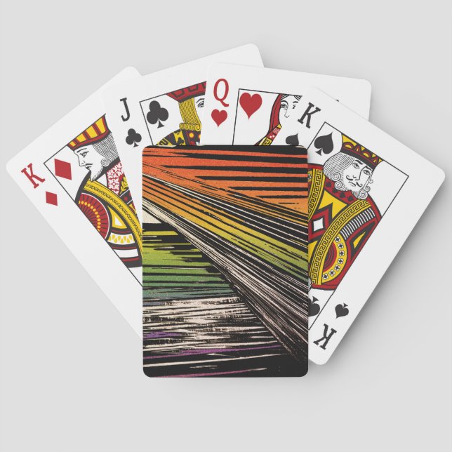 Cool Rainbow Bandanna Playing Cards (Back)