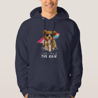 Cool Rainbow Bear I make it through the Rain Hoodie