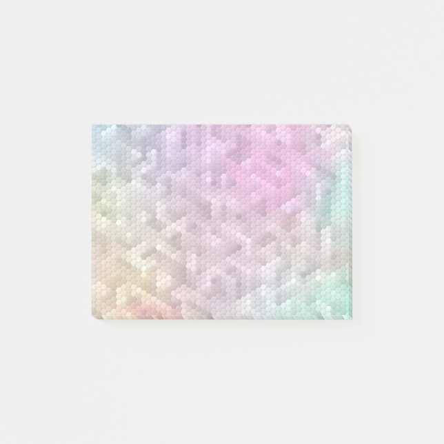 Cool Rainbow Colour Mosaic Post-it Notes (Front)