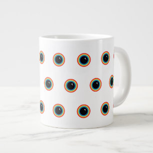 Cool Rainbow Eyes Large Coffee Mug