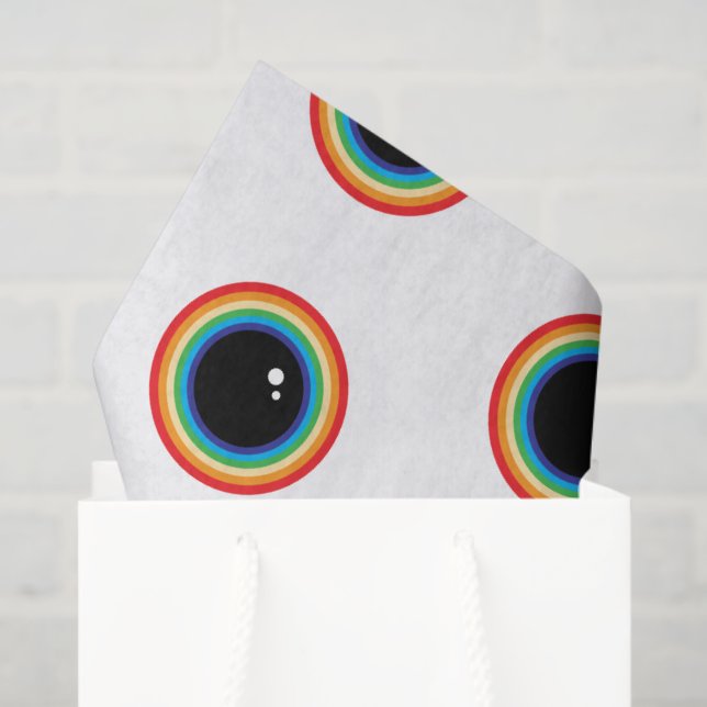 Cool Rainbow Eyes Tissue Paper (Gift Bag)