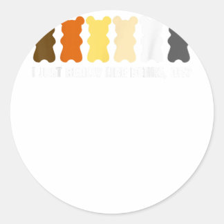 Cool Rainbow Gay Bear Tee Funny 2019 Mens Gay Prid Classic Round Sticker