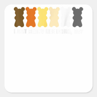 Cool Rainbow Gay Bear Tee Funny 2019 Mens Gay Prid Square Sticker