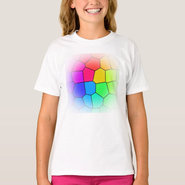 Cool Rainbow Pattern T-Shirt (Front)