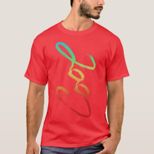 Cool Rainbow Text T-Shirt