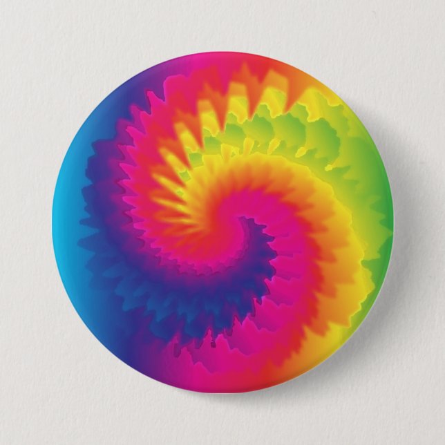Cool Rainbow Tie Dye 7.5 Cm Round Badge (Front)