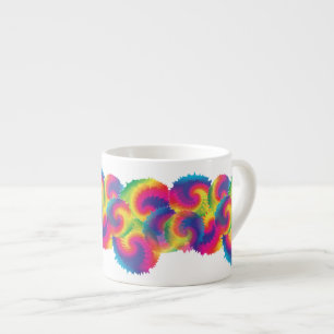Cool Rainbow Tie Dye Pattern Espresso Cup