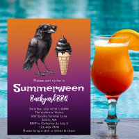 Cool Raven Black Ice Cream Summerween Summer Party