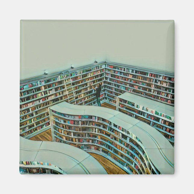 Cool reading lover gift magnet (Front)