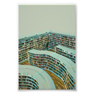 Cool reading lover gift photo print
