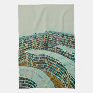 Cool reading lover gift tea towel