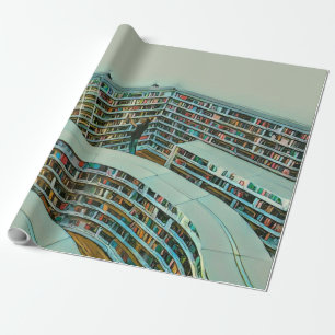 Cool reading lover gift wrapping paper