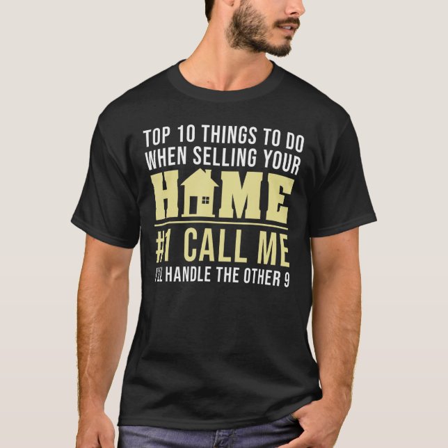 Cool Real Estate Agent Art Men Women Home Broker R T-Shirt (Front)
