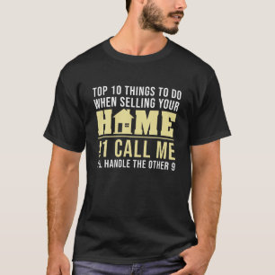 Cool Real Estate Agent Art Men Women Home Broker R T-Shirt